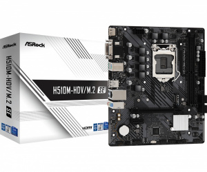 Tarjeta Madre ASRock Micro-ATX H510M-HDV/M.2 SE, S-1200, Intel H470, HDMI, 64GB DDR4 para Intel 