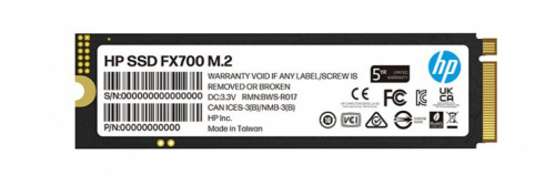 SSD HP FX700 NVMe, 512GB, PCI Express 4.0, M.2 