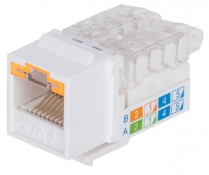 Intellinet Jack de Red Cat6 UTP, RJ-45, Blanco 