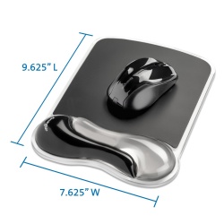 Mousepad Kensington con Descansa Muñecas K62399US, 19.3cm x 24.4cm, Negro/Gris 