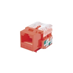 LinkedPRO Conector Jack RJ-45 Cat6e, Rojo 