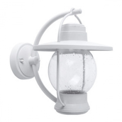 Tecnolite Lámpara Farol para Pared Aquarius, Exteriores, máx. 60W, Base E27, Blanco, para Casa - No Incluye Foco 