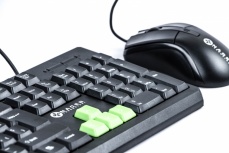 Kit de Teclado y Mouse Naceb NA-457, Alámbrico, USB, Negro (Español)