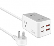 Steren Cargador de Pared ELI-7065EXT, 65W, 20V, 2 x USB-A, 2 x USB-C