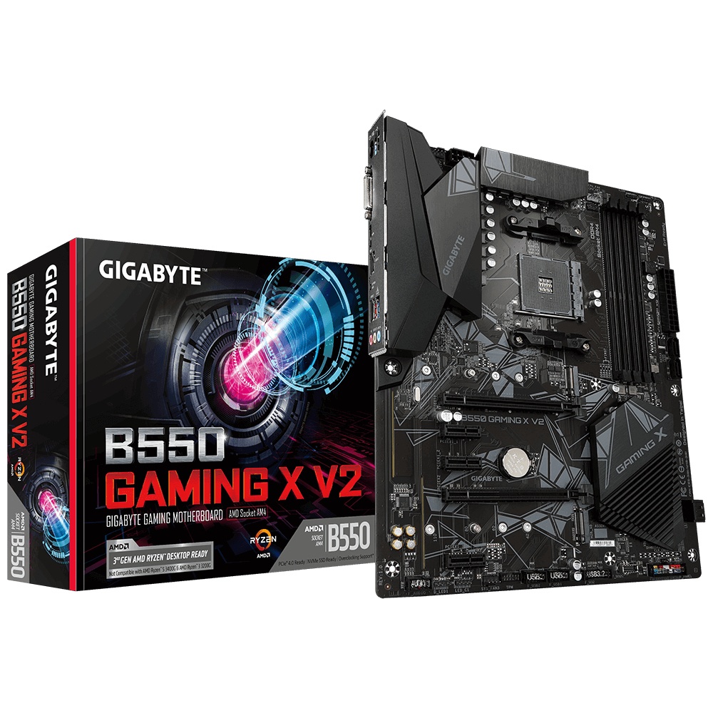 Tarjeta Madre Gigabyte B550 Gaming X V2, ATX, Socket AM4, AMD B550, 128GB DDR4, HDMI para AMD 