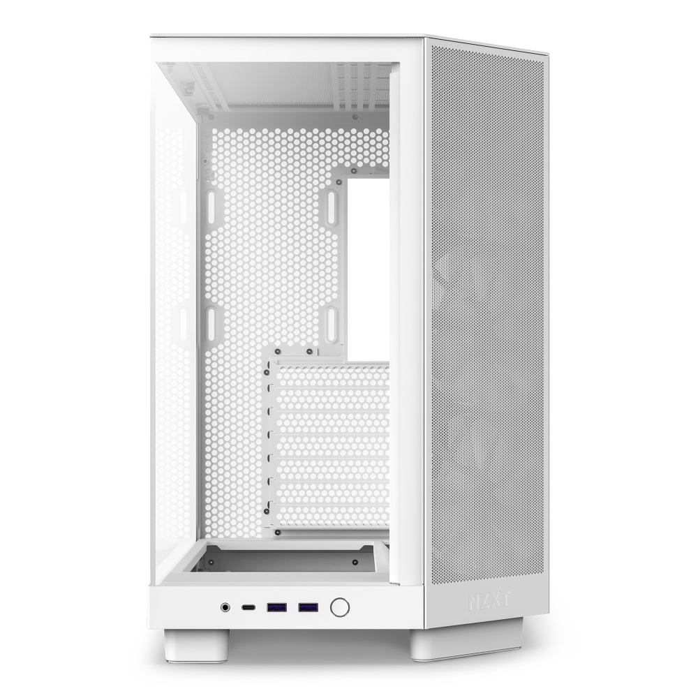 Gabinete NZXT H6 Flow, Midi-Tower, ATX/Micro-ATX/Mini-ITX, USB 3.0, sin Fuente, 3 Ventiladores Instalados, Blanco 