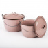 Cinsa Batería de Cocina Ruby, Peltre, 11 Piezas, Rosa  2