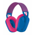 Logitech Audífonos Gamer G435 para PC/PS4/PS5, Inalámbrico, USB-A, Azul/Rosa  1